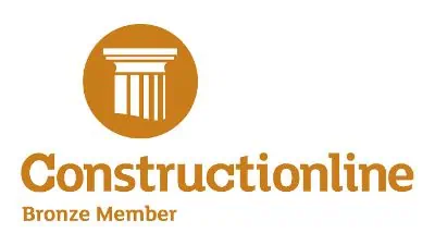 Constructionline Bronze Member logo with classical column icon