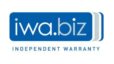iwa.biz independent warranty logo blue badge