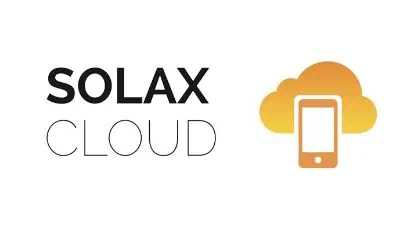 Solax Cloud logo with mobile device cloud icon
