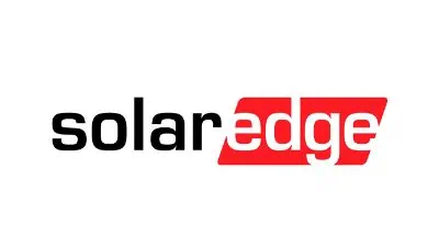SolarEdge company logo with red and black text